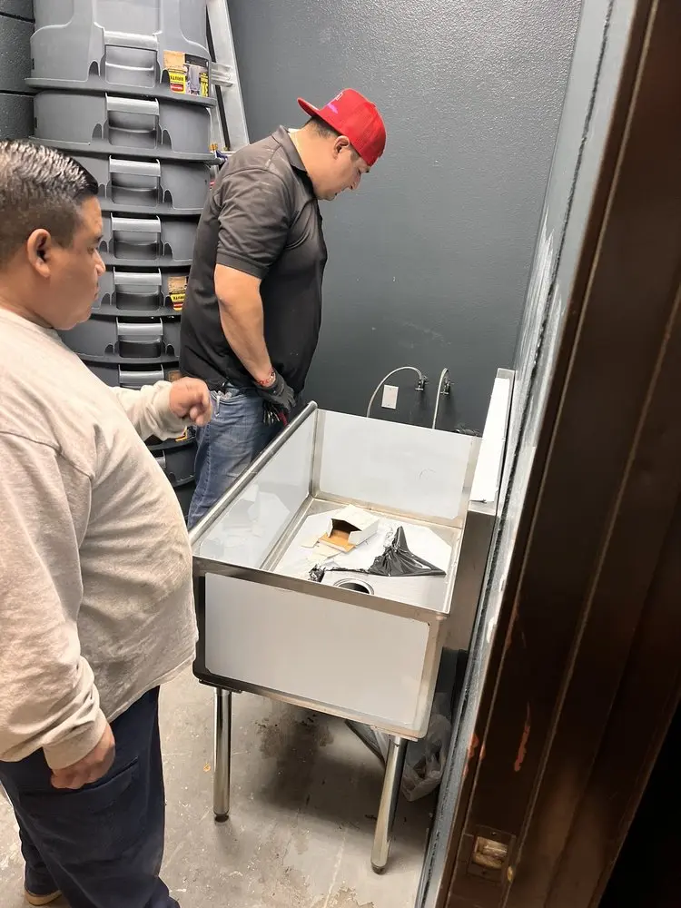 Commercial plumbing and sink installation in Milmay